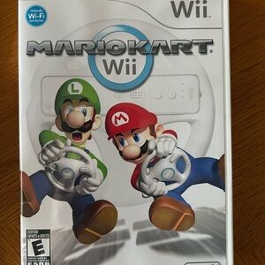 Bundle of Wii items!!!!  Nintendo Mario Kart Wii Red and Green Video Game